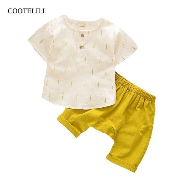 cootelili cotton linen kids summer t-shirt + shorts suits baby girls boys clothing children clothes sets 90-130cm y200901, White
cootelili cotton linen kids summer t-shirt + shorts suits baby girls boys clothing children clothes sets 90-130cm y200901, White