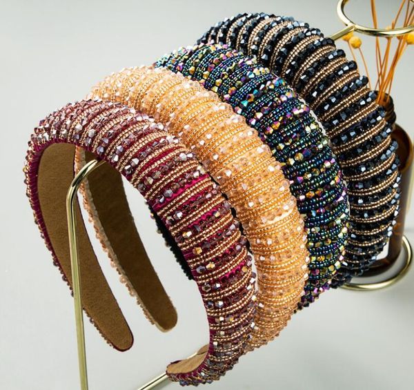 new women's full crystal rhinestone sponge embellished padded headband girl handmade beaded hairband jewelled hair accessories gd1103, Silver
new women's full crystal rhinestone sponge embellished padded headband girl handmade beaded hairband jewelled hair accessories gd1103, Silver
