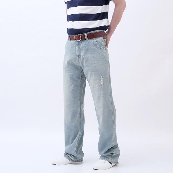 2020 new cotton pocket pocket jeans men fashion casual light blue loose big yard broken size28-441
2020 new cotton pocket pocket jeans men fashion casual light blue loose big yard broken size28-441