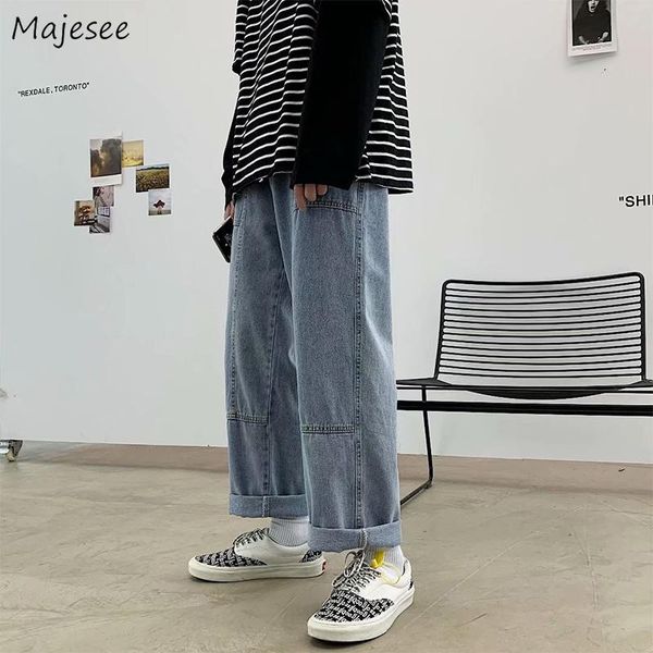 men jeans plus size 3xl denim straight loose simple all-match males leisure chic harajuku cowboy trendy retro baggy trousers new, Blue
men jeans plus size 3xl denim straight loose simple all-match males leisure chic harajuku cowboy trendy retro baggy trousers new, Blue