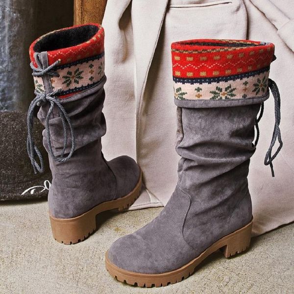 boots women shoes autumn winter lace up ethnic style ladies mid calf chunky heels platform vintage plus size, Black
boots women shoes autumn winter lace up ethnic style ladies mid calf chunky heels platform vintage plus size, Black