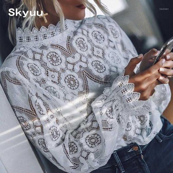 skyuu 2019 summer lace blouse black white long sleeve for women shirts vintage elegant womens and blouses1
skyuu 2019 summer lace blouse black white long sleeve for women shirts vintage elegant womens and blouses1