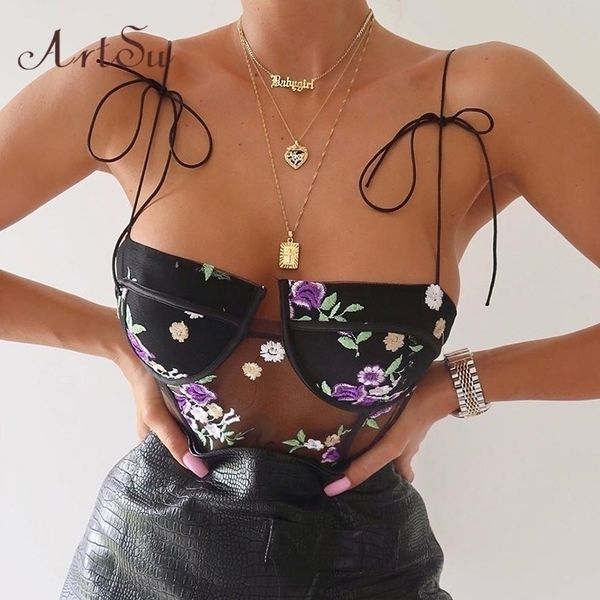 artsu purple floral embroidery lace bodysuits womens bow strappy mesh body suit transparent bodycon romper asju60209 y200401, Black;white
artsu purple floral embroidery lace bodysuits womens bow strappy mesh body suit transparent bodycon romper asju60209 y200401, Black;white