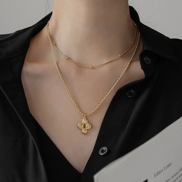 timeless wonder titanium layered geo cross chains necklace women stainless steel jewelry gothic designer boho ins set 3023 y200730, Silver
timeless wonder titanium layered geo cross chains necklace women stainless steel jewelry gothic designer boho ins set 3023 y200730, Silver