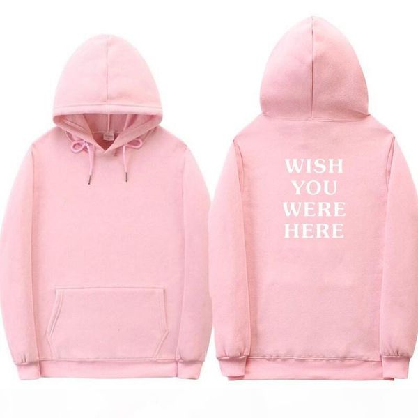 men's hoodies & sweatshirts wish you were here hoodies good fashion letter print hoodie streetwear man and woman pullover sweatshirt, Black
men's hoodies & sweatshirts wish you were here hoodies good fashion letter print hoodie streetwear man and woman pullover sweatshirt, Black