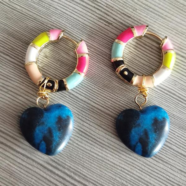brincos experience classic heart stone earrings bohemian hoops colorful kolczyki for women unique charm accessories 2021 moda, Silver
brincos experience classic heart stone earrings bohemian hoops colorful kolczyki for women unique charm accessories 2021 moda, Silver