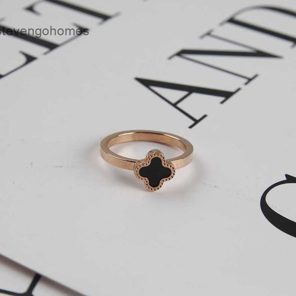 steel fashion clover titanium korean ring simple lucky rose gold lady's hand ornament, Silver
steel fashion clover titanium korean ring simple lucky rose gold lady's hand ornament, Silver