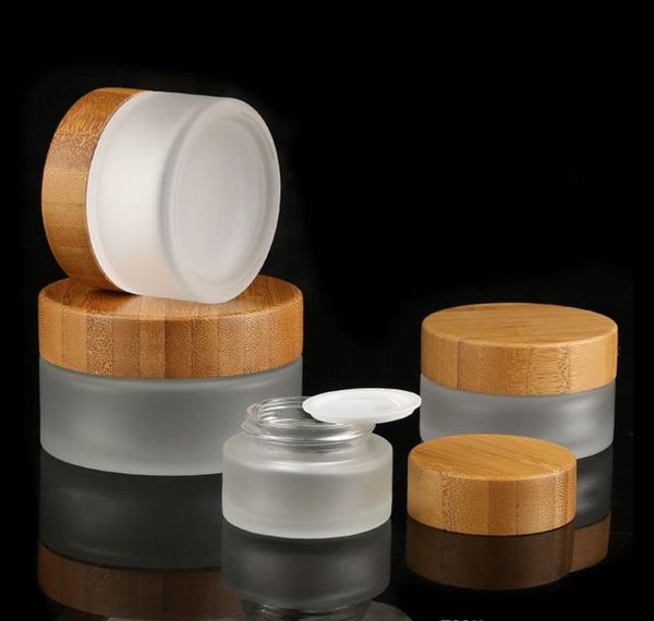 bamboo cap frosted glass cream bottles round cosmetic jars hand face cream bottle 15g-30g-50g jar with pp inner liners cover
bamboo cap frosted glass cream bottles round cosmetic jars hand face cream bottle 15g-30g-50g jar with pp inner liners cover