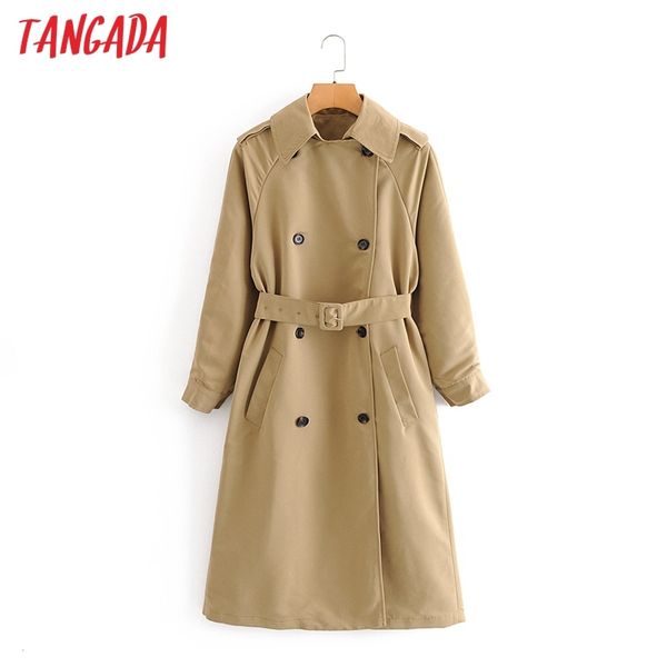tangada women elegant oversized long trench coat with belt 2020 autumn winter office ladies work wear outwear windbreak qn9 1028, Tan;black
tangada women elegant oversized long trench coat with belt 2020 autumn winter office ladies work wear outwear windbreak qn9 1028, Tan;black