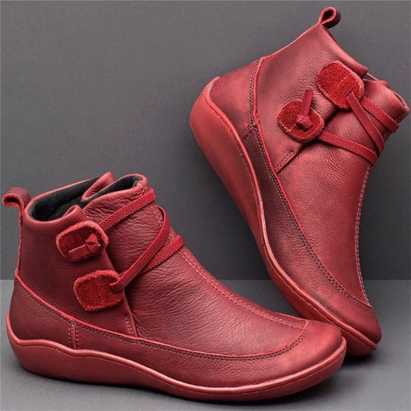 boots women retro punk autumn winter pu leather ankle flat snow ladies short plush strap vintage botas mujer, Black
boots women retro punk autumn winter pu leather ankle flat snow ladies short plush strap vintage botas mujer, Black