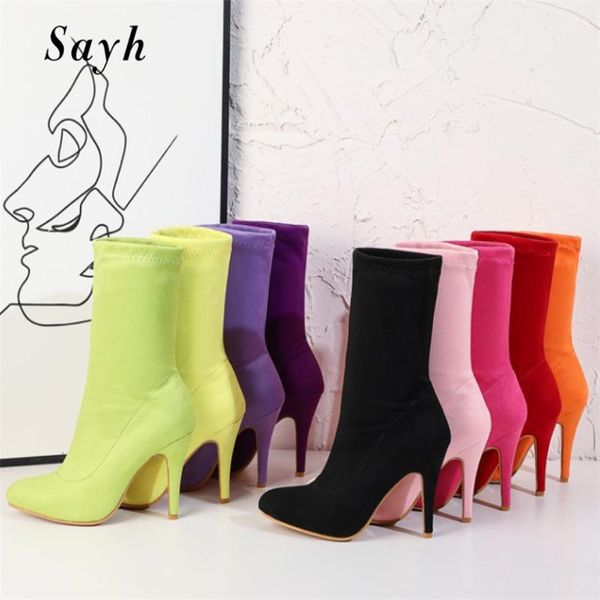 boots 9 color fashion winter woman ankle pointy toe 10cm high heels casual stretch bootie warm shoes size plus, Black
boots 9 color fashion winter woman ankle pointy toe 10cm high heels casual stretch bootie warm shoes size plus, Black