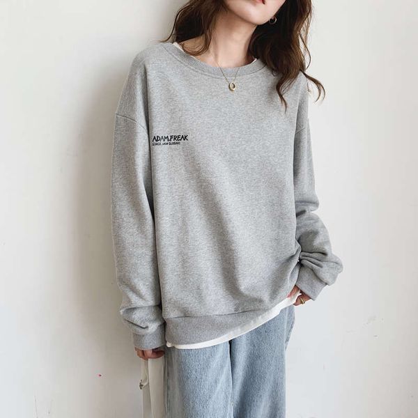 grey round neck plush thickened sweater women's pullover loose korean version fall / winter 2020 oversize coat season top, Black
grey round neck plush thickened sweater women's pullover loose korean version fall / winter 2020 oversize coat season top, Black