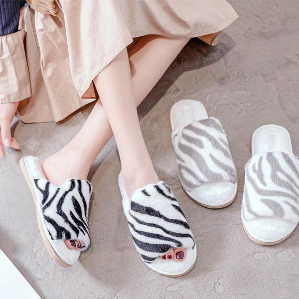 winter new stripe house women's fur slippers bedroom open toe flats ladies cozy shoes slip on home women fuzzy slides, Black
winter new stripe house women's fur slippers bedroom open toe flats ladies cozy shoes slip on home women fuzzy slides, Black