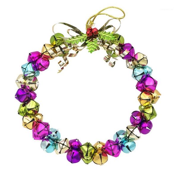 decorative flowers & wreaths 1pc fashion colorful christmas wreath bell ribbon door hanging ornament crafts home decor1
decorative flowers & wreaths 1pc fashion colorful christmas wreath bell ribbon door hanging ornament crafts home decor1