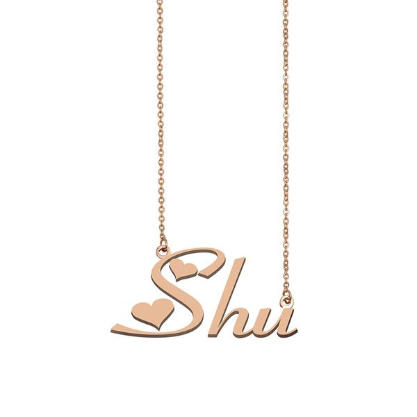 shu name necklace custom nameplate pendant for women girls birthday gift kids friends jewelry 18k gold plated stainless steel, Silver
shu name necklace custom nameplate pendant for women girls birthday gift kids friends jewelry 18k gold plated stainless steel, Silver
