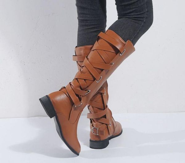 d390 pu leather women long boots riding casual plus size low heel belt buckle autumn winter thigh high boots botas mujer footwea, Black
d390 pu leather women long boots riding casual plus size low heel belt buckle autumn winter thigh high boots botas mujer footwea, Black