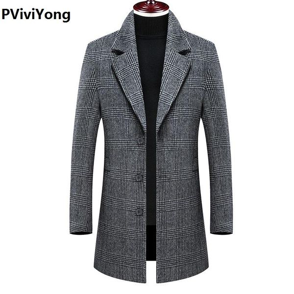 pviviyong 2020 new arrival autumn&winter wool trench coat men, pattern wool turn-down collar long jackets men 898, Black
pviviyong 2020 new arrival autumn&winter wool trench coat men, pattern wool turn-down collar long jackets men 898, Black