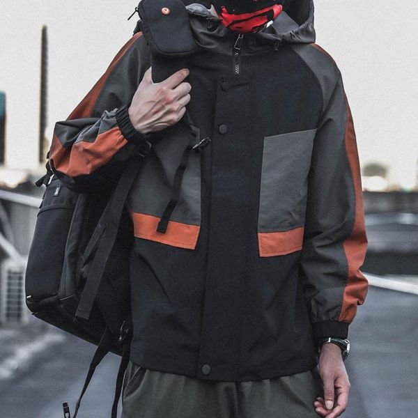 autumn streetwear outdoor pocket coats overalls hoodies jacket men japanese slim fit kg-1131, Black;brown
autumn streetwear outdoor pocket coats overalls hoodies jacket men japanese slim fit kg-1131, Black;brown