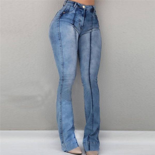 women's jeans 2021 summer women plus size fashion high waist pocket wide leg elegant lady daily flared skinny casual trousers #jun18, Blue
women's jeans 2021 summer women plus size fashion high waist pocket wide leg elegant lady daily flared skinny casual trousers #jun18, Blue
