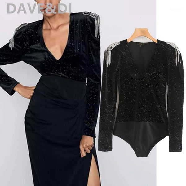 dave&di bodysuits women england high street vintage velvet puff sleeve shine shoulder badge v-neck party bodysuits women1, Black;white
dave&di bodysuits women england high street vintage velvet puff sleeve shine shoulder badge v-neck party bodysuits women1, Black;white