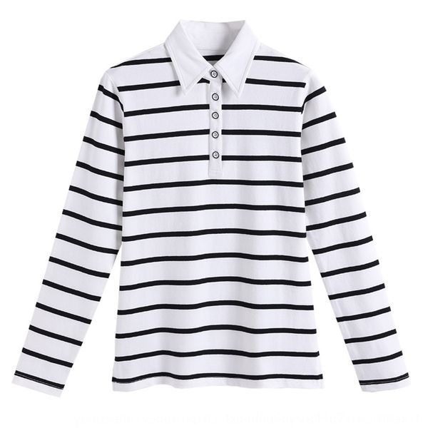 women's lapel long sleeve coat t- polo shirt autumn winter korean version thin pure cotton striped t-shirt versatile v-neck l1v2e l1, White
women's lapel long sleeve coat t- polo shirt autumn winter korean version thin pure cotton striped t-shirt versatile v-neck l1v2e l1, White