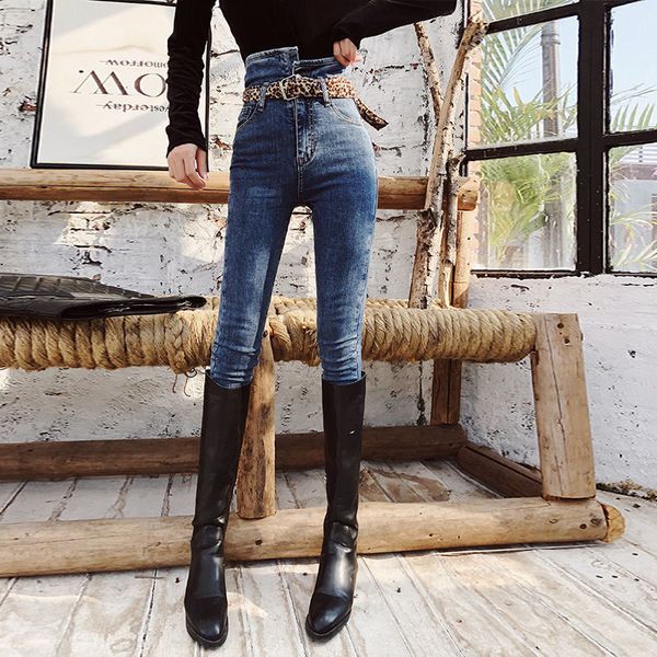 high waist push up leopard print jeans with belt denim skinny jeans femme plus size pencil pants women trousers streetwear, Blue
high waist push up leopard print jeans with belt denim skinny jeans femme plus size pencil pants women trousers streetwear, Blue