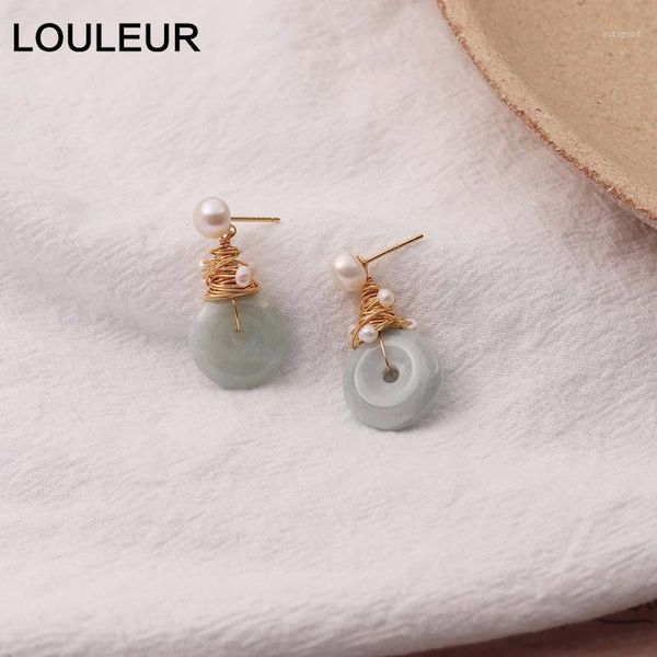 stud louleur natural pearl earrings elegant handmade 925 silver jade stone for women fashion 18k gold jewelry gift1, Golden;silver
stud louleur natural pearl earrings elegant handmade 925 silver jade stone for women fashion 18k gold jewelry gift1, Golden;silver