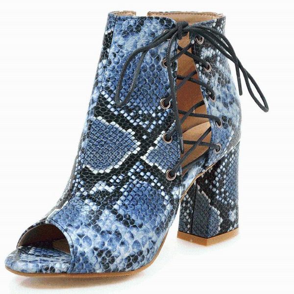 women's rubber boots zipper snake print booties ladies shoes rain elegant high heel casual square heel peep toe basic, Black
women's rubber boots zipper snake print booties ladies shoes rain elegant high heel casual square heel peep toe basic, Black