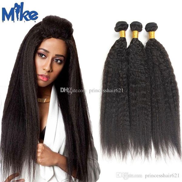 mikehair brazilian kinky straight human hair 3 bundles peruvian malaysian indian mongolian hair weave 8-30inch yaki straight hair extensions, Black
mikehair brazilian kinky straight human hair 3 bundles peruvian malaysian indian mongolian hair weave 8-30inch yaki straight hair extensions, Black