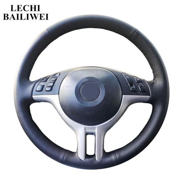 black artificial leather steering wheel customized hand-stitched car steering wheel covers for e39 e46 325i e53 x5 x3
black artificial leather steering wheel customized hand-stitched car steering wheel covers for e39 e46 325i e53 x5 x3