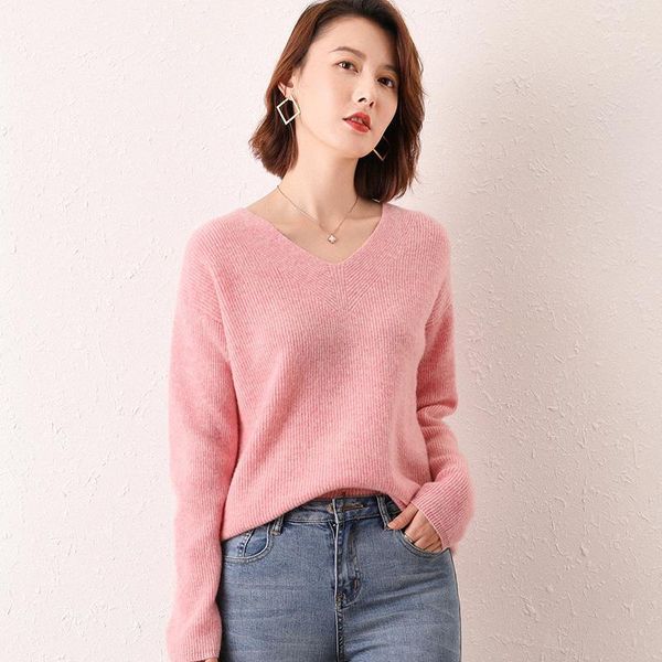 litvriyh 100% wool sweater women pullover long sleeve loose v-neck female pullover women sweater knit jumper knitted1, White;black
litvriyh 100% wool sweater women pullover long sleeve loose v-neck female pullover women sweater knit jumper knitted1, White;black