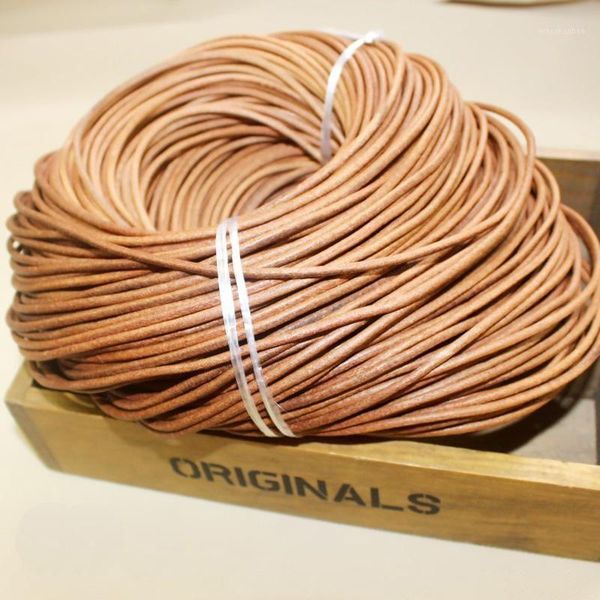 10m 2.0 natural retro camel black white brown real genuine leather cord round rope string for diy necklace bracelet jewelry cord1
10m 2.0 natural retro camel black white brown real genuine leather cord round rope string for diy necklace bracelet jewelry cord1