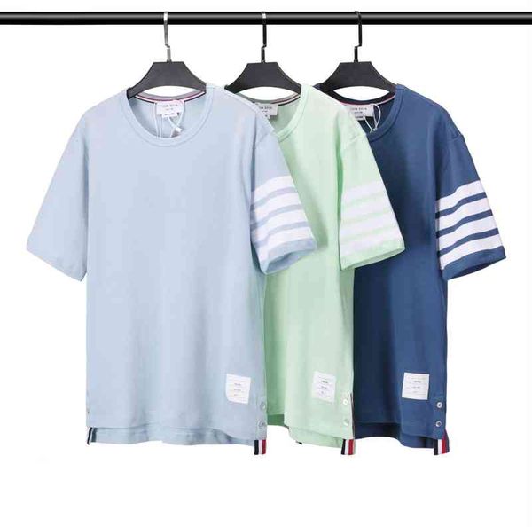 hip hop thom brun brand summer tb new round neck yarn dyed short sleeve four bar stripe t-shirt designer browne, White;black
hip hop thom brun brand summer tb new round neck yarn dyed short sleeve four bar stripe t-shirt designer browne, White;black