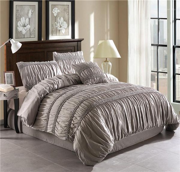 bedding sets princess white grey duvet cover set with cushion pintucks 4pcs size bedclothes (no filling no sheet)1
bedding sets princess white grey duvet cover set with cushion pintucks 4pcs size bedclothes (no filling no sheet)1