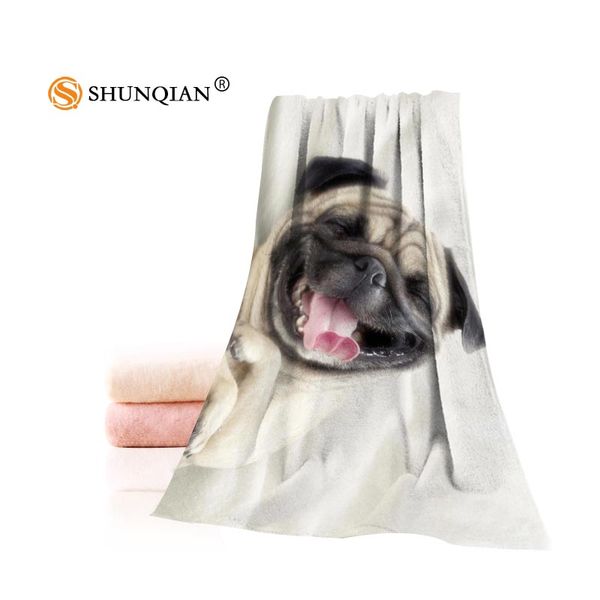 custom pug dog towels microfiber fabric popular face towel/bath towel size 35x75cm 70x140cm print your picture
custom pug dog towels microfiber fabric popular face towel/bath towel size 35x75cm 70x140cm print your picture