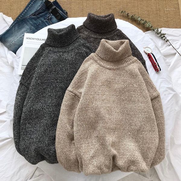 winter thick turtleneck sweater men's warm fashion knitted pullover men streetwear loose knitting sweaters mens clothes -2xl1, White;black
winter thick turtleneck sweater men's warm fashion knitted pullover men streetwear loose knitting sweaters mens clothes -2xl1, White;black