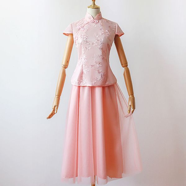 elegant sister chinese style bridesmaid dresses for women vestido dresses prom guest party dresses pink bridesmaid gowns 759, White;pink
elegant sister chinese style bridesmaid dresses for women vestido dresses prom guest party dresses pink bridesmaid gowns 759, White;pink