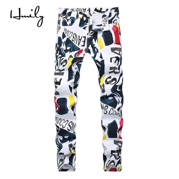 hmily spring summer men letter print jeans new fashion white male jeans for casual slim fit street designer pants big size, Blue
hmily spring summer men letter print jeans new fashion white male jeans for casual slim fit street designer pants big size, Blue
