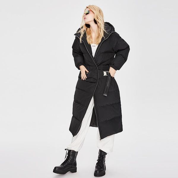 women's down & parkas long jacket coat women hooded winter female belt 90 white duck black clothing outwear1
women's down & parkas long jacket coat women hooded winter female belt 90 white duck black clothing outwear1