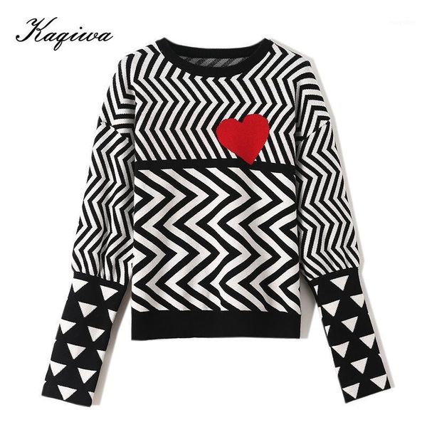 geometric heart pattern long sleeve lovely pullovers knitted loose sweaters 2020 autumn winter women sweaters b-0051, White;black
geometric heart pattern long sleeve lovely pullovers knitted loose sweaters 2020 autumn winter women sweaters b-0051, White;black