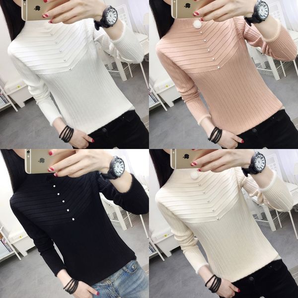 5iesi women's women's shirt slim 2020 fall/winter new solid color sweater base short shirt thickened short sweater vux6i, White;black
5iesi women's women's shirt slim 2020 fall/winter new solid color sweater base short shirt thickened short sweater vux6i, White;black