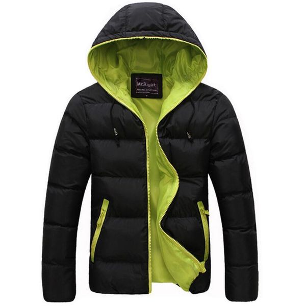2021 New Jacket Parka High Quality Winter Warm Mens Coats Windbreak Jackets Men 0KFE, Black
