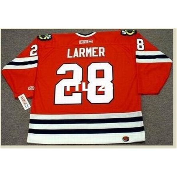 421s #28 steve larmer chicago blackhawks 1990 ccm retro away hockey jersey or custom any name or number retro jersey, Black
421s #28 steve larmer chicago blackhawks 1990 ccm retro away hockey jersey or custom any name or number retro jersey, Black