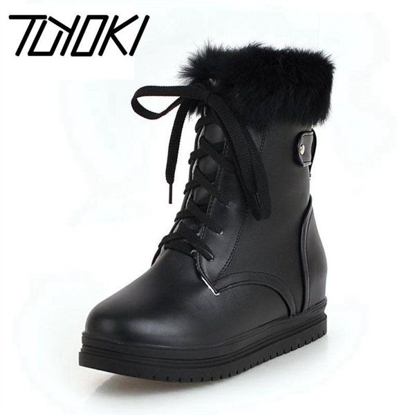 tuyoki женщины плюшевые fur boots теленок середина узелок зимняя обувь женщина внутри каблуки снег сапоги толстая подошва теплые ботинки раз, Black
tuyoki женщины плюшевые fur boots теленок середина узелок зимняя обувь женщина внутри каблуки снег сапоги толстая подошва теплые ботинки раз, Black