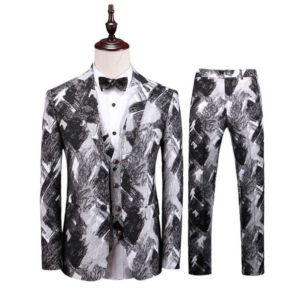 piece 2019 three men's large party british casual suit men's favorite trendy fashion high-end atmosphere high-end, White;black
piece 2019 three men's large party british casual suit men's favorite trendy fashion high-end atmosphere high-end, White;black