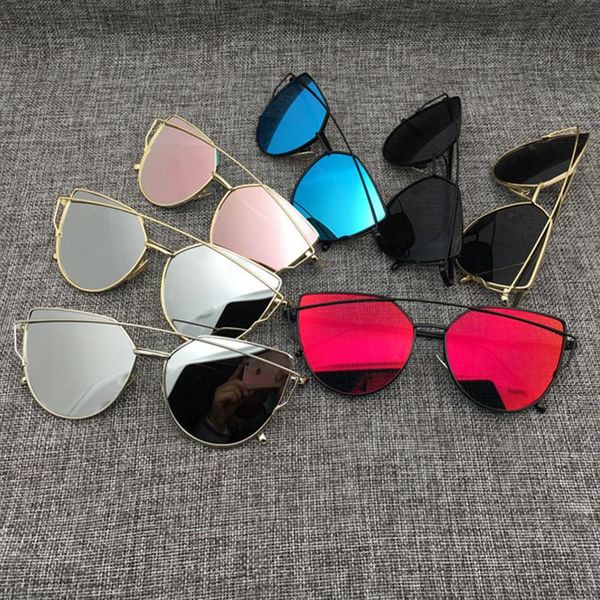 sunglasses cat eye women 2021 brand design mirror flat rose gold vintage cateye fashion sun glasses lady eyewear pink, White;black 
sunglasses cat eye women 2021 brand design mirror flat rose gold vintage cateye fashion sun glasses lady eyewear pink, White;black