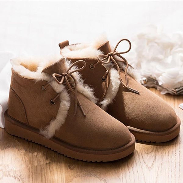10 colors ankle sheepskin suede leather winter warm snow boots for women flat 100% natural wool shearling fur lined, Black
10 colors ankle sheepskin suede leather winter warm snow boots for women flat 100% natural wool shearling fur lined, Black