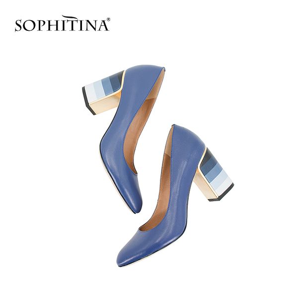 sophitina 2019 pumps fashion colorful square heel sheepskin round toe shoes new elegant women's pumps w10 t200111, Black
sophitina 2019 pumps fashion colorful square heel sheepskin round toe shoes new elegant women's pumps w10 t200111, Black