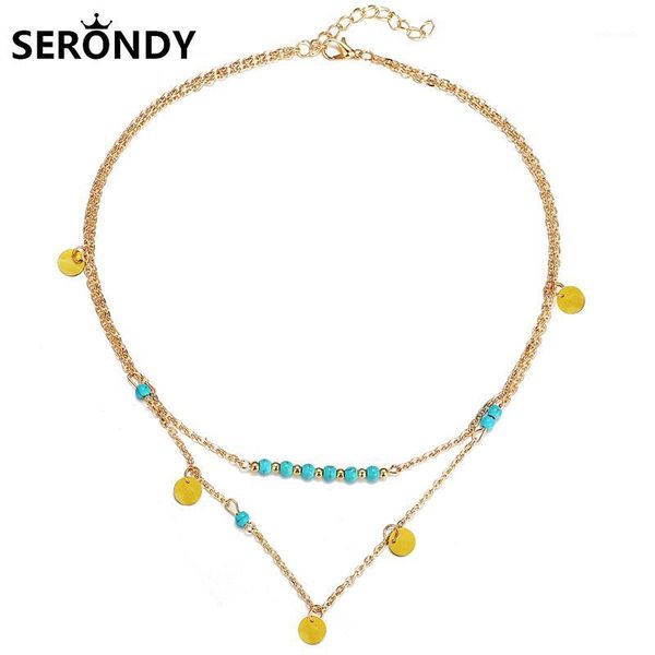 chokers alloy wafer beads boho multilayer choker necklace for women jewelry collares chain on the neck 2021 trend aesthetics xl103441, Golden;silver
chokers alloy wafer beads boho multilayer choker necklace for women jewelry collares chain on the neck 2021 trend aesthetics xl103441, Golden;silver
