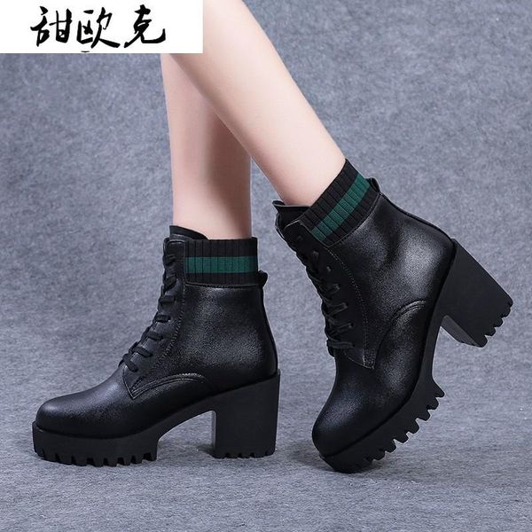platform warm boots women winter 2021 lace up high heels motorcycle boots ladies fur ankle leather plus size botas mujer, Black
platform warm boots women winter 2021 lace up high heels motorcycle boots ladies fur ankle leather plus size botas mujer, Black